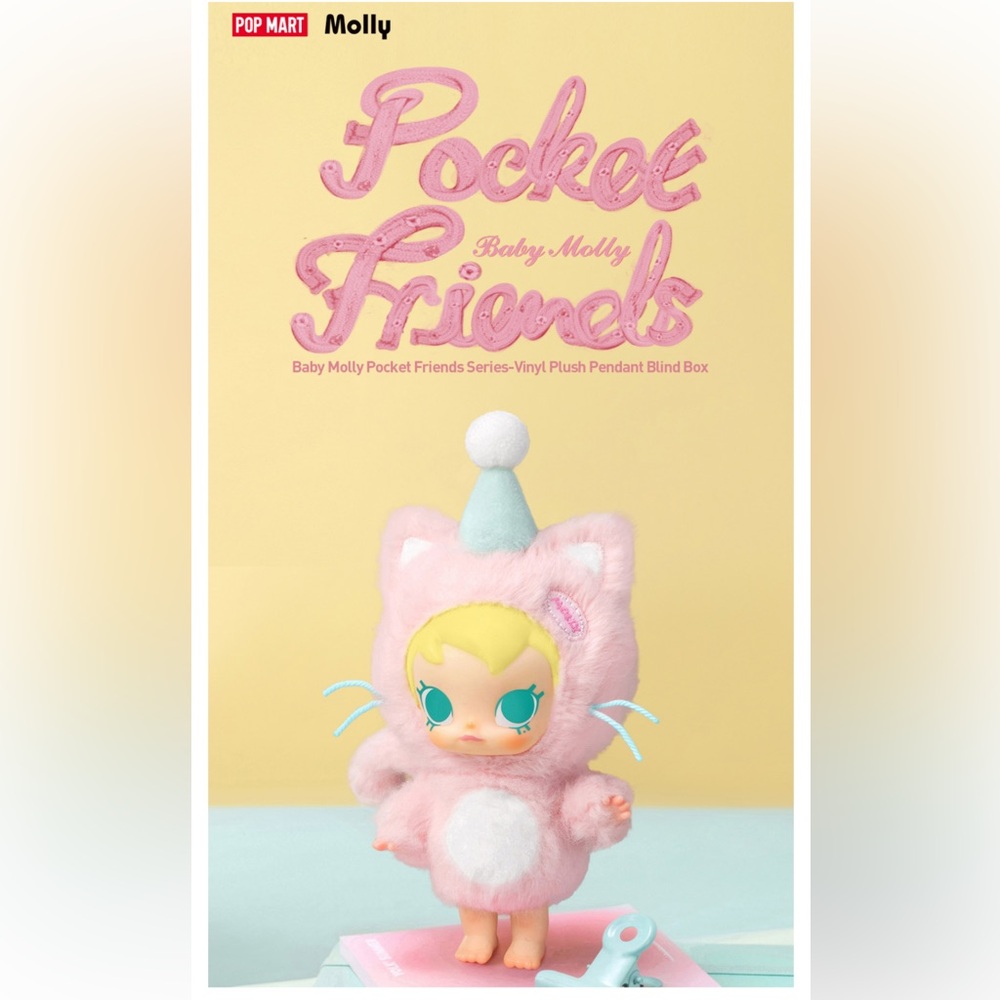 Pop Mart Baby Molly Pocket Friends
Series-Vinyl Plush Pendant Good Girl